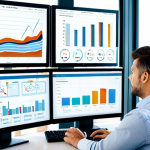 **

A professional marketing analyst, fully clothed in business casual attire, is reviewing data dashboards on multiple screens in a bright, modern office. The scene showcases data-driven decision making with charts and graphs. Safe for work, appropriate content, perfect anatomy, correct proportions, professional, family-friendly.

**